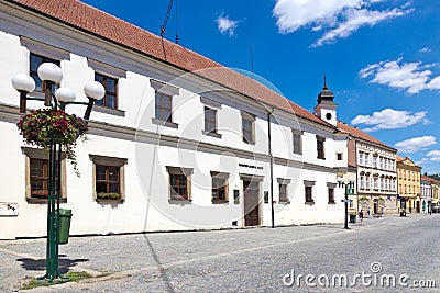 Alfons Mucha museum, Ivancice town, Vysocina district, Czech republic, Europe Stock Photo